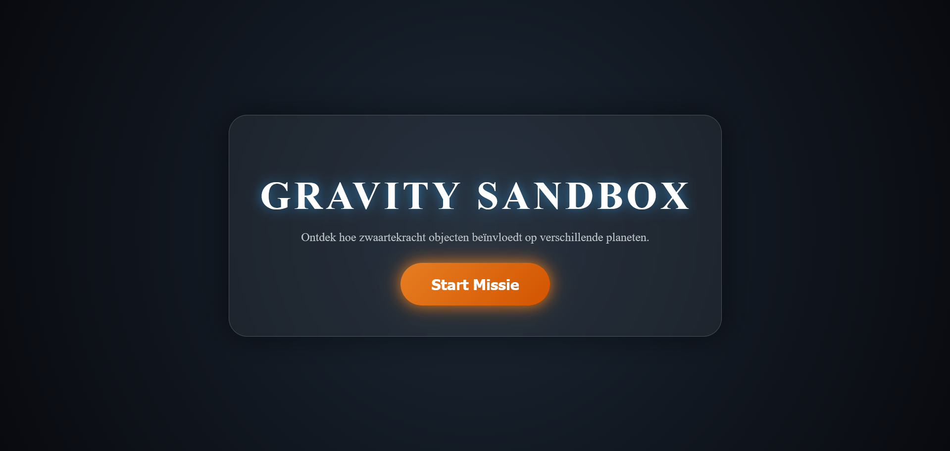 gravity sandbox